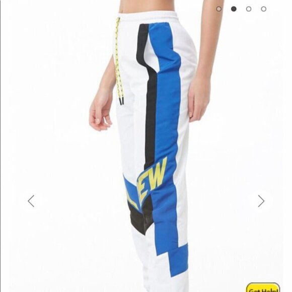 NEW Forever 21 Crew Girl Track Drawstring Pull On Long Elastic Waist Jogger Pant - Picture 1 of 17